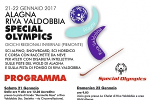 SPECIAL OLYMPICS - 21 e 22 gennaio 2017 