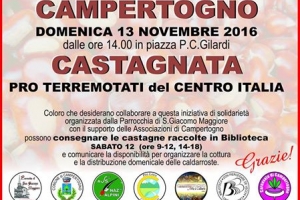 Castagnata pro terremotati del centro italia