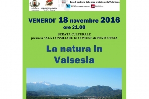 Serata culturale "La Natura in Valsesia" 